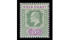 SG46. 1902 5/- Green and mauve. Brilliant fresh U/M mint...