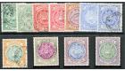 SG41-50. 1908 Complete set with shades, superb fine used...