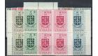 SG172-184. 1953 Set of 13. Brilliant fresh U/M mint blocks of 4.