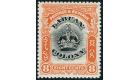 SG121b. 1902 8c Black and vermilion. Line through 'B'. Superb fr