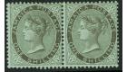 SG54a. 1910 1/- Black/green. "$" for "S" in "SHILLING". Superb m