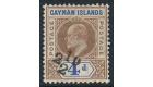 SG35. 1908 2 1/2d on 4d Brown and blue. Superb fresh mint...