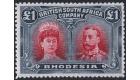 SG166. 1910 £1 Rose-scarlet and bluish black. Superb fresh well