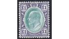 SG258. 1903 £1 Green and violet. Very fine perfectly centred mi