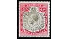 SG52bb. 1918 4/- Black and carmine. 'Broken crown and scroll'. S