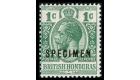 SG122s. 1921 1c Green. Brilliant U/M 'SPECIMEN'...
