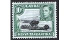 SG135a. 1949 10c Black and green. 'Mountain retouch'. Brilliant 