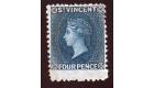 SG6.1866 4d Deep blue. A very fine mint example...