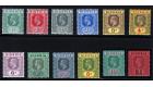 SG1-12. 1914 Set of 12. Brilliant fresh mint...