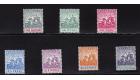 SG135-144. 1905 Set of 7. Superb fresh mint...