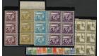 SG90-103. 1927 Set of 14. Brilliant U/M blocks...