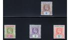 SG13-16. 1907 Set of 4. Superb fresh mint...