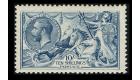 SG417. 1919 10/- Dull grey-blue. Superb fresh mint...