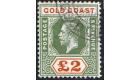 SG102. 1921 £2 Green and orange. Choice superb fine used...