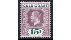 SG100. 1921 15/- Dull purple and gree (Die I). Very fine perfect