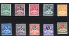 SG103-112. 1928 Set of 10. Brilliant fresh mint...