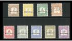 SG D12s-D20s. 1928 Set of 9 'SPECIMEN'. Superb fresh mint...