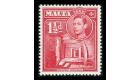 SG220a. 1938 1 1/2d Scarlet. 'Broken Cross'. Superb fresh U/M mi