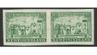 SG237a. 1933 2c Green. 'Imperforate pair'. Superb fresh mint...