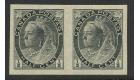 SG150a. 1898 1/2c Black. 'Imperforate Pair'. Brilliant U/M mint.