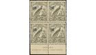 SG203. 1932 £1 Olive-grey. U/M imprint block...