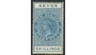 SG F117. 1913 7s. Pale blue. Superb fresh mint...