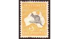 SG13. 1913 5/- Grey and Yellow. Perfectly centered mint.