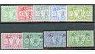 SG18-28. 1911 Set of 9. Superb fresh mint...