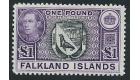 SG163. 1938 £1 Black & Violet. U/M mint...