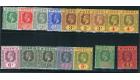 SG1-12. 1914 Set of 12 plus shades. Brilliant fresh mint...