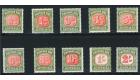 SG D132a-D141. 1958 Set of 10. Brilliant U/M mint...