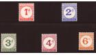 SG D1-D5. 1950 Postage Due Set. Unmounted mint...