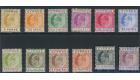 SG60-71. 1904 Set of 12. Superb mint...