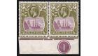 SG15dc. 1927 5d Purple and olive-green. 'Cleft rock'. Superb fre