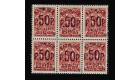 SG35. 1920 50r on 3k Carmine-red. Superb fresh U/M block of 6...