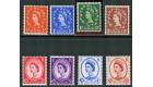 SG587-594. 1958 Set of 8. Brilliant U/M mint...