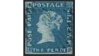 SG8a. 1849 2d Blue. Early Impression. 'PENOE' Error. Superb...