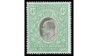 SG12. 1903 4r Grey and emerald-green. Superb fresh mint...