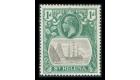 SG98c. 1922 1d Grey and green. 'Cleft Rock'. Superb well centred