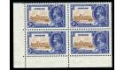 SG23a. 1935 3d Brown and deep blue. 'Extra Flagstaff'. Brilliant