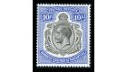 SG106. 1927 10/- Deep blue. Brilliant fresh mint...