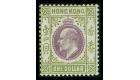 SG86. 1904 $1 Purple and sage-green.  Superb fresh mint...