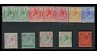 SG101-110. 1913 Set of 10 (plus extra shades). Superb fresh mint