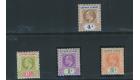 SG13-16. 1907 Set of 4. Superb fresh mint...