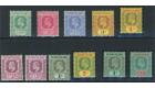 SG25-34. 1907 Complete set. Superb fresh mint...