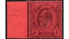 SG129aw. 1905 4c Purple/red. 'Watermark Inverted'. U/M mint marg