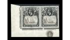 SG10c. 1924 1/2d Grey-black and black. 'Cleft Rock'. U/M mint in