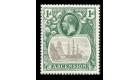 SG11c. 1924 1d Grey-black and deep blue-green. 'Cleft Rock'. Bri