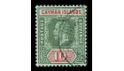 SG52b. 1913 10/- Deep green and red/white back. Superb fine used