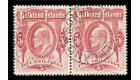 SG50. 1904 5/- Red. Superb fine used pair...